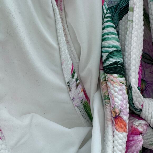 La Blanca Women's Mystic Palms Cutout One Shoulder One Piece Swimsuit SZ XL NWT - Picture 15 of 16